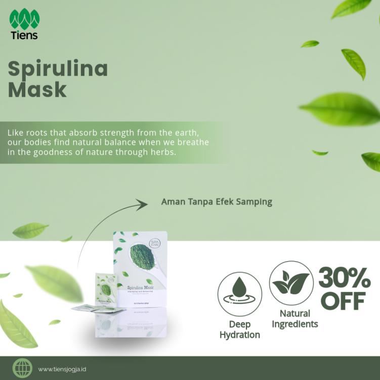 Manfaat Spirulina Mask Tiens untuk Kulit Wajah Sehat dan Glowing