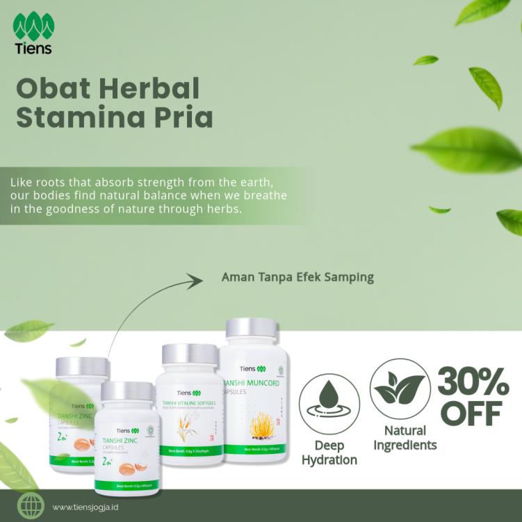 Obat Herbal Alami untuk Stamina Pria dengan Produk Tiens