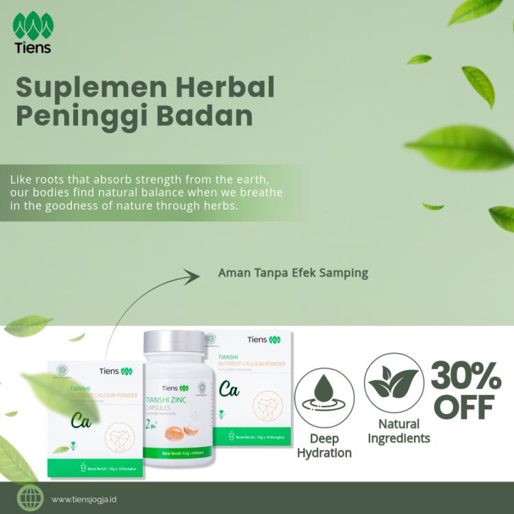 Suplemen Herbal Peninggi Badan Terbaik dari Tiens: Solusi Alami untuk Tumbuh Optimal