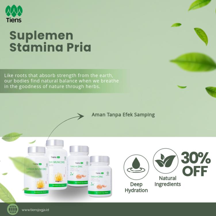 Suplemen Herbal Tiens untuk Stamina Pria