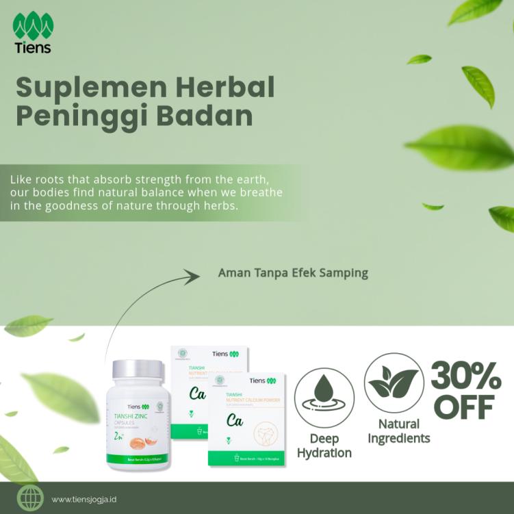 Tinggi Badan Ideal dengan Suplemen Peninggi Badan Tiens
